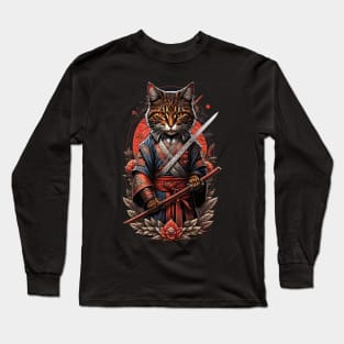 Vintage Japanese Style Cat Long Sleeve T-Shirt